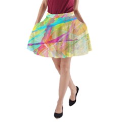 Abstract-14 A-line Pocket Skirt by nateshop