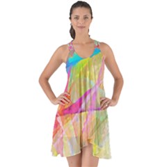 Abstract-14 Show Some Back Chiffon Dress by nateshop