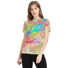 Abstract-14 Women s Short Sleeve Rash Guard by nateshop