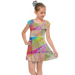 Abstract-14 Kids  Cap Sleeve Dress by nateshop