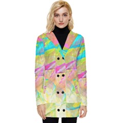 Abstract-14 Button Up Hooded Coat  by nateshop