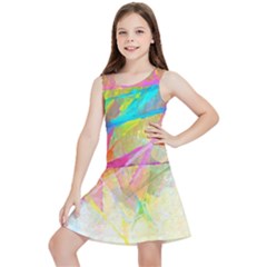 Abstract-14 Kids  Lightweight Sleeveless Dress by nateshop