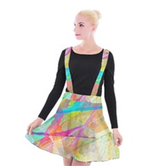 Abstract-14 Suspender Skater Skirt by nateshop