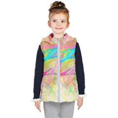 Abstract-14 Kids  Hooded Puffer Vest by nateshop