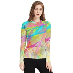 Abstract-14 Women s Long Sleeve Rash Guard by nateshop