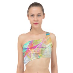 Abstract-14 Spliced Up Bikini Top  by nateshop