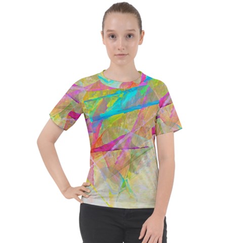 Abstract-14 Women s Sport Raglan Tee by nateshop