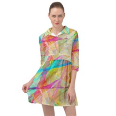 Abstract-14 Mini Skater Shirt Dress by nateshop