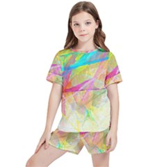 Abstract-14 Kids  Tee And Sports Shorts Set by nateshop