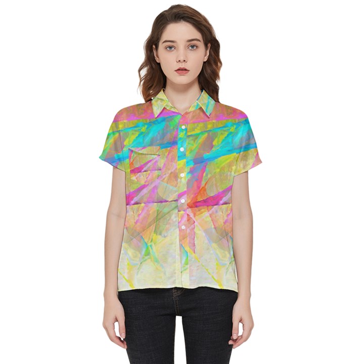 Abstract-14 Short Sleeve Pocket Shirt