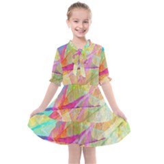 Abstract-14 Kids  All Frills Chiffon Dress by nateshop