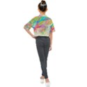 Abstract-14 Kids Mock Neck Tee View2