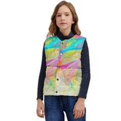 Abstract-14 Kid s Short Button Up Puffer Vest	 by nateshop