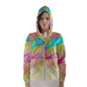 Abstract-14 Women s Hooded Windbreaker View1