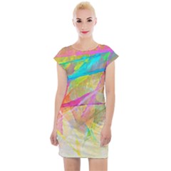 Abstract-14 Cap Sleeve Bodycon Dress by nateshop