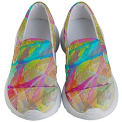 Abstract-14 Kids Lightweight Slip Ons by nateshop