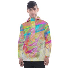 Abstract-14 Men s Front Pocket Pullover Windbreaker by nateshop