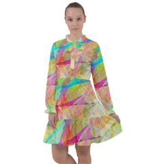 Abstract-14 All Frills Chiffon Dress