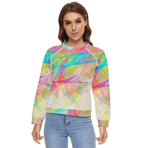 Abstract-14 Women s Long Sleeve Raglan Tee by nateshop