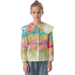 Abstract-14 Kids  Peter Pan Collar Blouse by nateshop