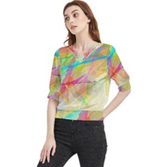 Abstract-14 Quarter Sleeve Blouse