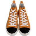 Cadmium Orange	 - 	Mid-Top Canvas Sneakers View1