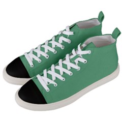 Shiny Shamrock Green	 - 	mid-top Canvas Sneakers by ColorfulShoes