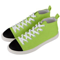 Slime Green	 - 	mid-top Canvas Sneakers by ColorfulShoes