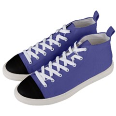 Blue Iris	 - 	mid-top Canvas Sneakers by ColorfulShoes