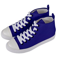 Picotee Blue	 - 	mid-top Canvas Sneakers by ColorfulShoes