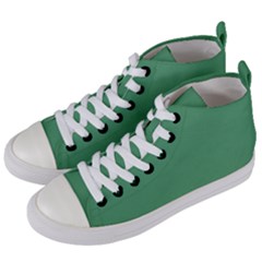 Shiny Shamrock Green	 - 	mid-top Canvas Sneakers by ColorfulShoes