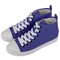 Blue Iris	 - 	mid-top Canvas Sneakers by ColorfulShoes