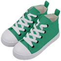 Dark Mint Green	 - 	Mid-Top Canvas Sneakers View2