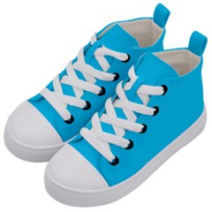 Vivid Sky Blue	 - 	mid-top Canvas Sneakers by ColorfulShoes