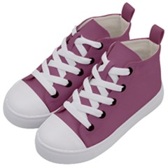 Red Violet Purple	 - 	mid-top Canvas Sneakers by ColorfulShoes