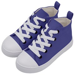 Blue Iris	 - 	mid-top Canvas Sneakers by ColorfulShoes