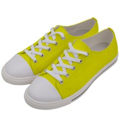 Lemon Glacier Yellow	 - 	low Top Canvas Sneakers by ColorfulShoes