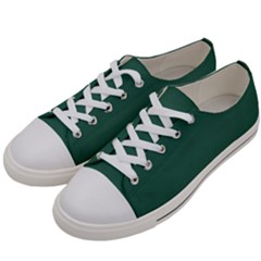 Medium Sea Green	 - 	low Top Canvas Sneakers by ColorfulShoes