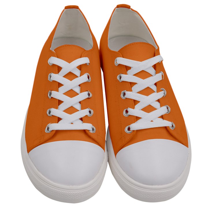 Tangerine Orange	 - 	Low Top Canvas Sneakers