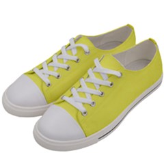 Laser Lemon Yellow	 - 	low Top Canvas Sneakers by ColorfulShoes