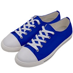 Cobalt Blue	 - 	low Top Canvas Sneakers by ColorfulShoes