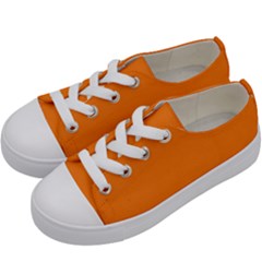 Dark Orange	 - 	low Top Canvas Sneakers by ColorfulShoes