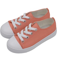 Vivid Tangerine Orange	 - 	low Top Canvas Sneakers by ColorfulShoes