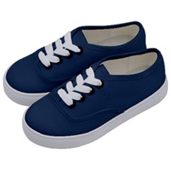 Navy Peony Blue	 - 	classic Low Top Sneakers by ColorfulShoes