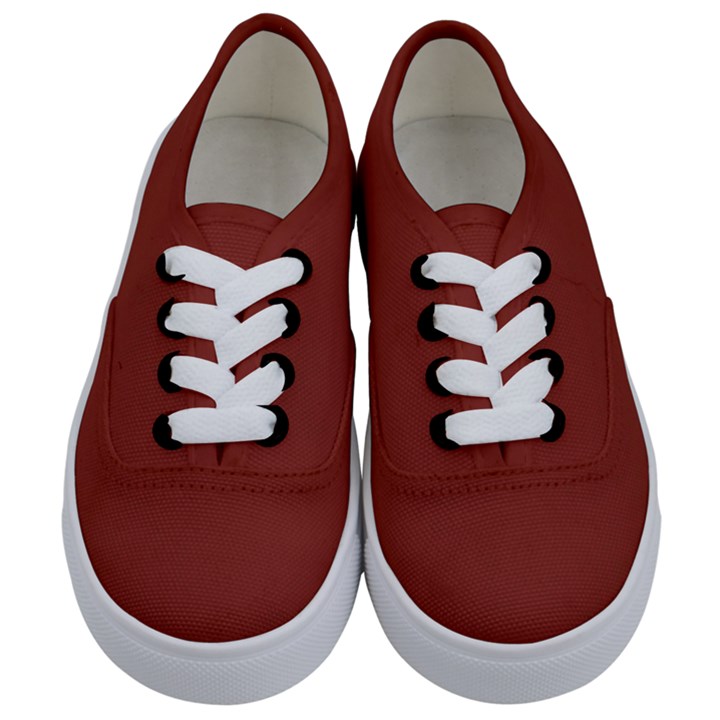 Burnt Umber Red	 - 	Classic Low Top Sneakers