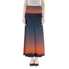 Sky Gradient Full Length Maxi Skirt by artworkshop