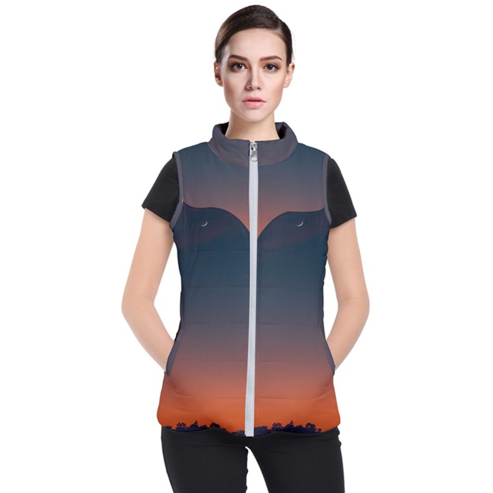 Sky gradient Women s Puffer Vest