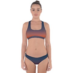 Sky Gradient Cross Back Hipster Bikini Set by artworkshop