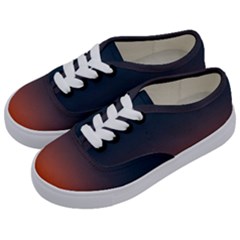 Sky Gradient Kids  Classic Low Top Sneakers by artworkshop