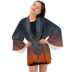 Sky Gradient Long Sleeve Kimono by artworkshop